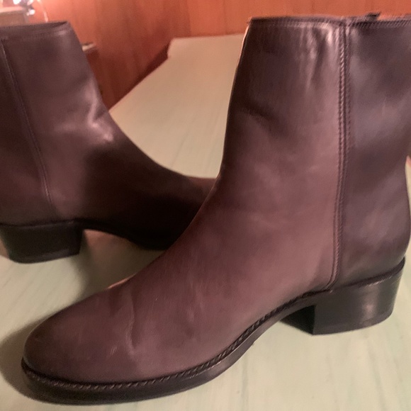 NEW Womens Frye Demi Charcoal Zip Block Heel Booties Size 8.5 B - Picture 5 of 11